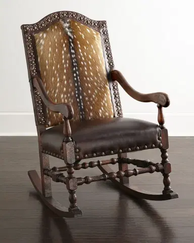 Old Hickory Tannery Jefferson Leather Rocking Chair | Thumbnail 1 Old Hickory Tannery Jefferson Leather Rocking Chair | Thumbnail 1