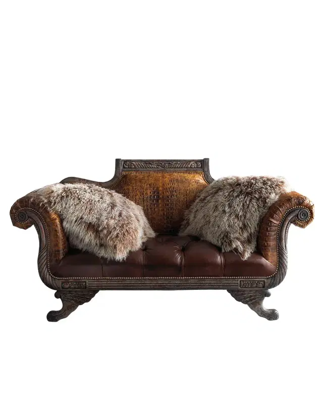 Duncan Leather Settee Duncan Leather Settee