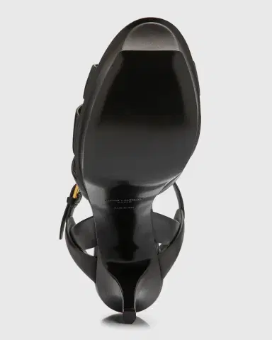 Saint Laurent Tribute Patent Sandals, 4" Heel | Thumbnail 8 Saint Laurent Tribute Patent Sandals, 4" Heel | Thumbnail 8