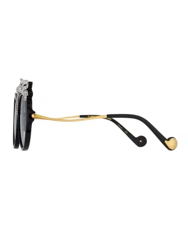 Anna-Karin Karlsson Rose et la Roue Round Crystal-Embellished Leopard Sunglasses | Thumbnail 2 Anna-Karin Karlsson Rose et la Roue Round Crystal-Embellished Leopard Sunglasses | Thumbnail 2