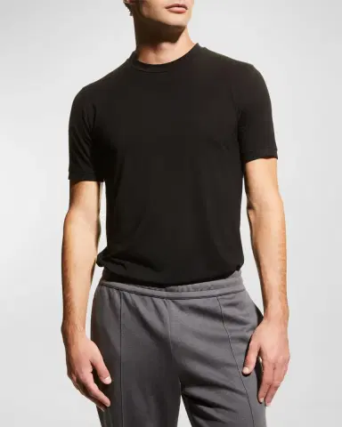 Emporio Armani Basic Crewneck T-Shirt | Thumbnail 4 Emporio Armani Basic Crewneck T-Shirt | Thumbnail 4