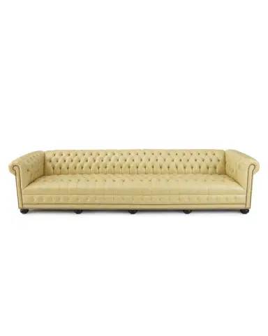 Old Hickory Tannery Zerenity 131.5"L Chesterfield Leather Sofa | Thumbnail 4 Old Hickory Tannery Zerenity 131.5"L Chesterfield Leather Sofa | Thumbnail 4