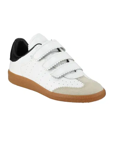 Isabel Marant Beth Perforated Leather Grip-Strap Sneakers | Thumbnail 1 Isabel Marant Beth Perforated Leather Grip-Strap Sneakers | Thumbnail 1