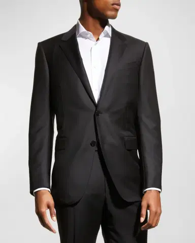 Zegna Men's Trofeo Milano Two-Piece Wool Regular-Fit Suit | Thumbnail 4 Zegna Men's Trofeo Milano Two-Piece Wool Regular-Fit Suit | Thumbnail 4