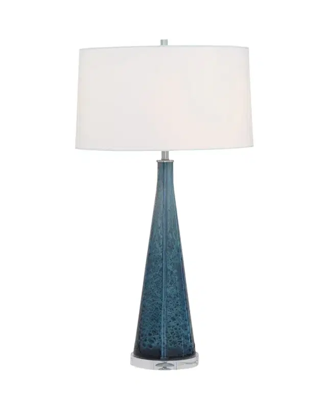 London Smoke Blue Glass Lamp London Smoke Blue Glass Lamp