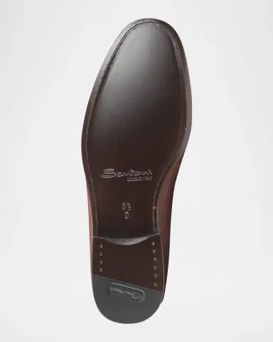 Santoni Men's Paine Whipstitched Leather Loafers | Thumbnail 5 Santoni Men's Paine Whipstitched Leather Loafers | Thumbnail 5