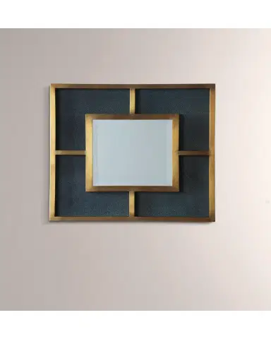 Port 68 Cairo Brass & Shagreen Mirror | Thumbnail 2 Port 68 Cairo Brass & Shagreen Mirror | Thumbnail 2