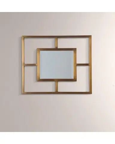 Port 68 Cairo Brass Open Frame Mirror | Thumbnail 2 Port 68 Cairo Brass Open Frame Mirror | Thumbnail 2
