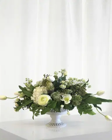 Winward Home Tulip & Ranunculus Mix in Vermeil Bowl | Thumbnail 2 Winward Home Tulip & Ranunculus Mix in Vermeil Bowl | Thumbnail 2