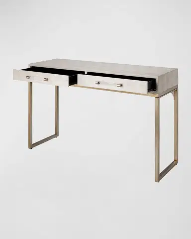 Jamie Young Kain Faux Shagreen Console Table | Thumbnail 3 Jamie Young Kain Faux Shagreen Console Table | Thumbnail 3