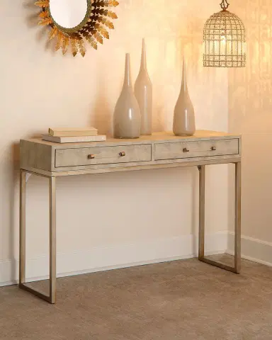 Jamie Young Kain Faux Shagreen Console Table | Thumbnail 4 Jamie Young Kain Faux Shagreen Console Table | Thumbnail 4