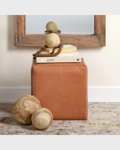 Jamie Young Malibu Wood Balls in Natural Wood, Set of 3 | Thumbnail 3 Jamie Young Malibu Wood Balls in Natural Wood, Set of 3 | Thumbnail 3