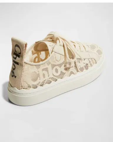Chloé Lauren Logo Lace Low-Top Sneakers | Thumbnail 3 Chloé Lauren Logo Lace Low-Top Sneakers | Thumbnail 3