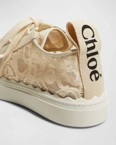 Chloé Lauren Logo Lace Low-Top Sneakers | Thumbnail 4 Chloé Lauren Logo Lace Low-Top Sneakers | Thumbnail 4