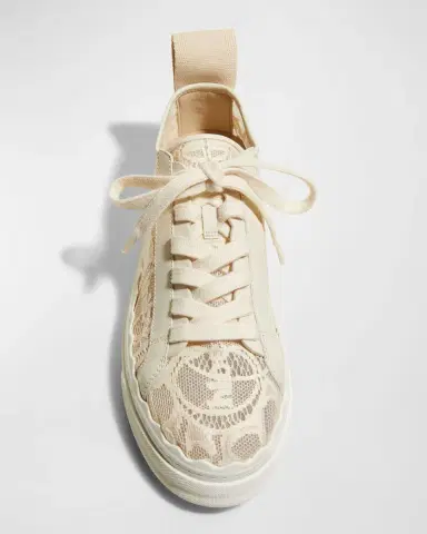 Chloé Lauren Logo Lace Low-Top Sneakers | Thumbnail 5 Chloé Lauren Logo Lace Low-Top Sneakers | Thumbnail 5
