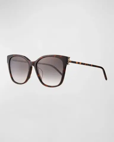 Saint Laurent Square Acetate & Metal Sunglasses | Thumbnail 2 Saint Laurent Square Acetate & Metal Sunglasses | Thumbnail 2