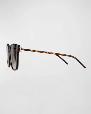 Saint Laurent Square Acetate & Metal Sunglasses | Thumbnail 3 Saint Laurent Square Acetate & Metal Sunglasses | Thumbnail 3
