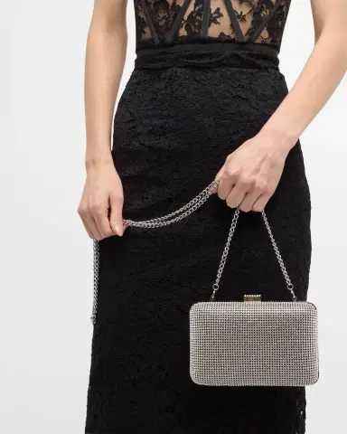 Whiting & Davis Yves Crystal Minaudiere Bag | Thumbnail 2 Whiting & Davis Yves Crystal Minaudiere Bag | Thumbnail 2
