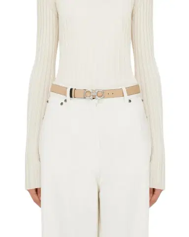 Ferragamo Gancini-Buckle Reversible Leather Belt | Thumbnail 1 Ferragamo Gancini-Buckle Reversible Leather Belt | Thumbnail 1