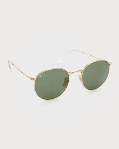 Ray-Ban Round Monochromatic Metal Sunglasses | Thumbnail 3 Ray-Ban Round Monochromatic Metal Sunglasses | Thumbnail 3