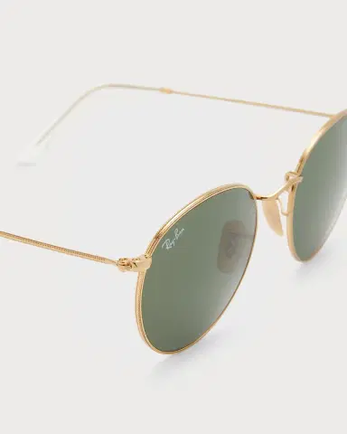 Ray-Ban Round Monochromatic Metal Sunglasses | Thumbnail 4 Ray-Ban Round Monochromatic Metal Sunglasses | Thumbnail 4
