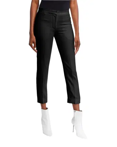Alexander McQueen Leaf Crepe Cigarette Trousers | Thumbnail 1 Alexander McQueen Leaf Crepe Cigarette Trousers | Thumbnail 1