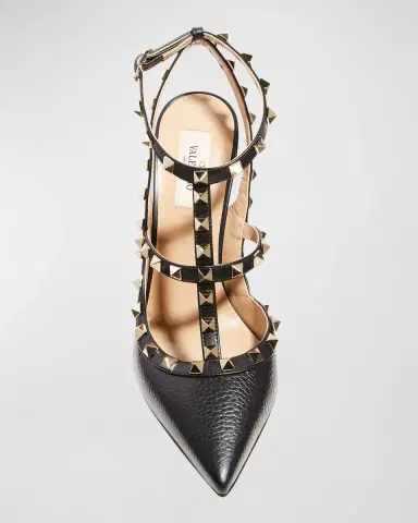 Valentino Garavani Rockstud Leather Caged Pump | Thumbnail 7 Valentino Garavani Rockstud Leather Caged Pump | Thumbnail 7