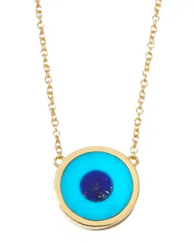 Jennifer Meyer 18k Mini Evil Eye Necklace | Thumbnail 1 Jennifer Meyer 18k Mini Evil Eye Necklace | Thumbnail 1