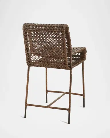 Arteriors Cameron Rattan Counter Stool, 25" | Thumbnail 4 Arteriors Cameron Rattan Counter Stool, 25" | Thumbnail 4
