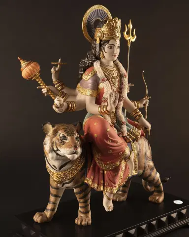 Lladro Goddess Durga Figurine | Thumbnail 2 Lladro Goddess Durga Figurine | Thumbnail 2