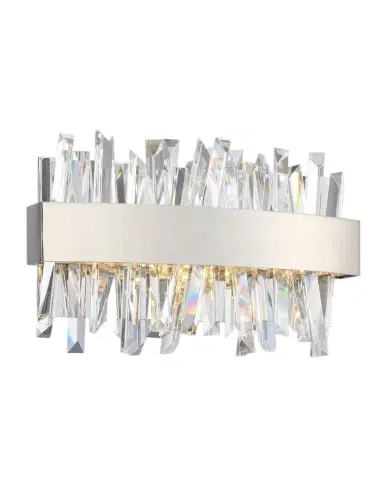 Allegri Crystal by Kalco Lighting Glacier 12" LED Bath Vanity Light | Thumbnail 1 Allegri Crystal by Kalco Lighting Glacier 12" LED Bath Vanity Light | Thumbnail 1
