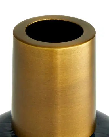 Arteriors Huff Optic Glass & Brass Vases, Set Of 2 | Thumbnail 2 Arteriors Huff Optic Glass & Brass Vases, Set Of 2 | Thumbnail 2