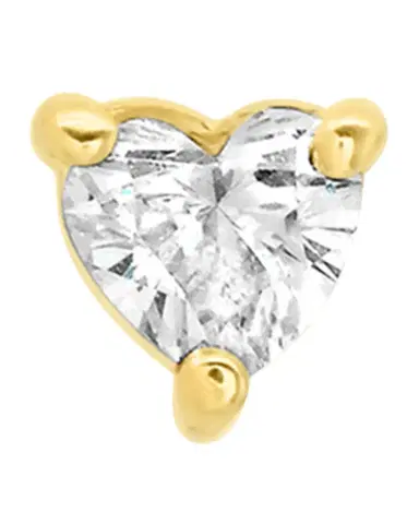 Jennifer Meyer Heart-Cut Diamond Stud Earring, Single | Thumbnail 1 Jennifer Meyer Heart-Cut Diamond Stud Earring, Single | Thumbnail 1