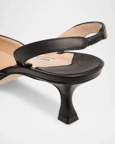 Manolo Blahnik Carolyne Leather Low-Heel Slingback Pump | Thumbnail 5 Manolo Blahnik Carolyne Leather Low-Heel Slingback Pump | Thumbnail 5