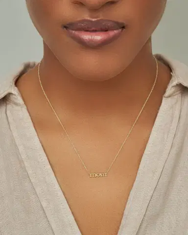 Jennifer Meyer 18k Mom Pendant Necklace | Thumbnail 2 Jennifer Meyer 18k Mom Pendant Necklace | Thumbnail 2