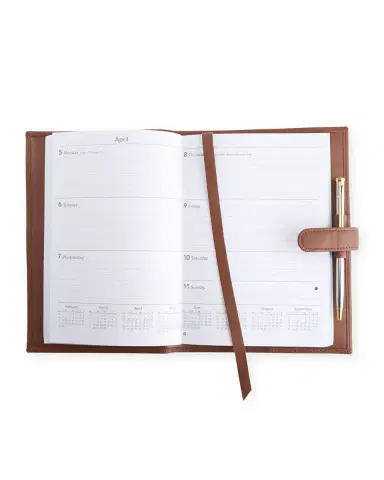 ROYCE New York Monogrammed Executive Weekly Leather Calendar Planner, Personalized | Thumbnail 2 ROYCE New York Monogrammed Executive Weekly Leather Calendar Planner, Personalized | Thumbnail 2