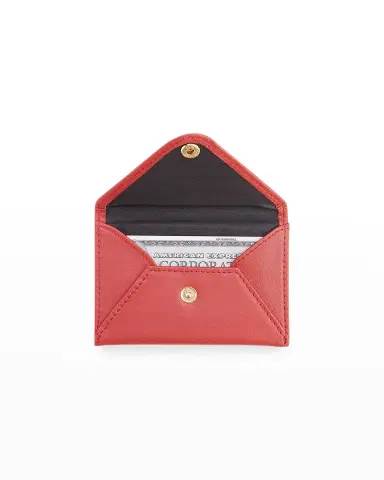 ROYCE New York Monogrammed Leather Envelope Style Card Holder, Personalized | Thumbnail 2 ROYCE New York Monogrammed Leather Envelope Style Card Holder, Personalized | Thumbnail 2