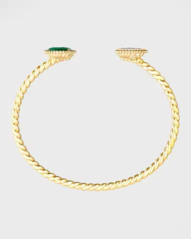 Boucheron Serpent Bohème 18K Yellow Gold 2-Motif Malachite & Diamond Bracelet | Thumbnail 3 Boucheron Serpent Bohème 18K Yellow Gold 2-Motif Malachite & Diamond Bracelet | Thumbnail 3