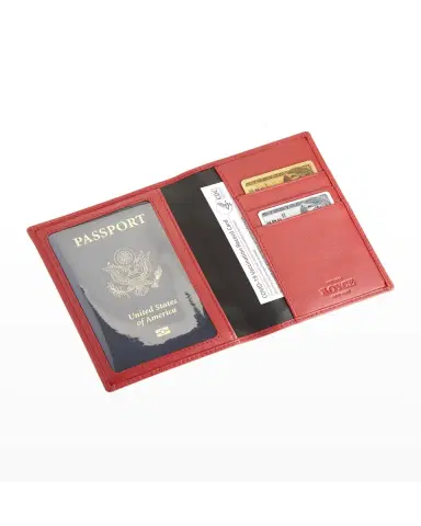Royce New York Personalized Leather RFID-Blocking Passport Wallet with Vaccine Card Pocket | Thumbnail 3 Royce New York Personalized Leather RFID-Blocking Passport Wallet with Vaccine Card Pocket | Thumbnail 3