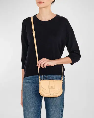 Il Bisonte Alloro Saddle Vachetta Leather Crossbody Bag | Thumbnail 2 Il Bisonte Alloro Saddle Vachetta Leather Crossbody Bag | Thumbnail 2