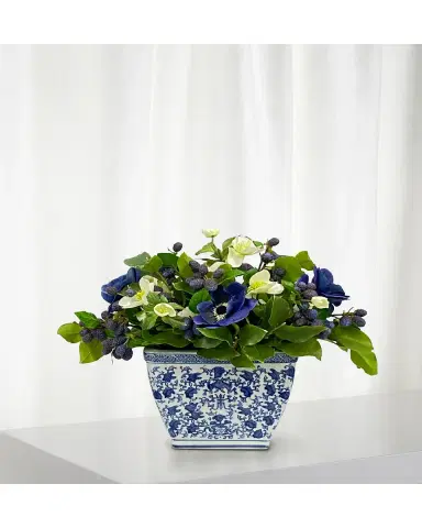 Winward Home Faux Anemones and Mulberries in Pot | Thumbnail 2 Winward Home Faux Anemones and Mulberries in Pot | Thumbnail 2