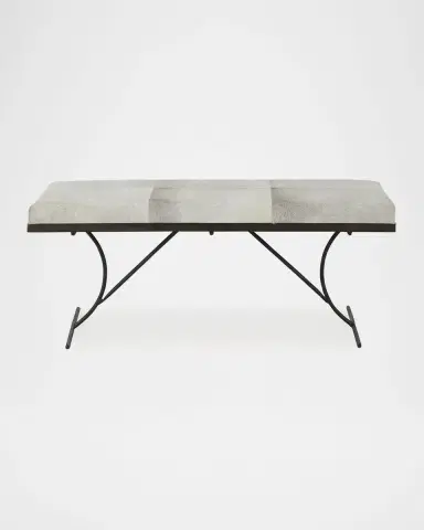 Jamie Young Kai Hairhide Bench - 50" | Thumbnail 2 Jamie Young Kai Hairhide Bench - 50" | Thumbnail 2