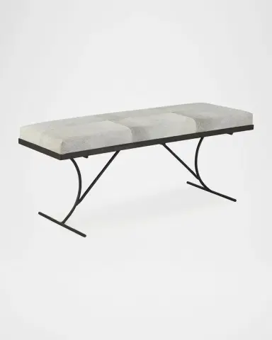 Jamie Young Kai Hairhide Bench - 50" | Thumbnail 3 Jamie Young Kai Hairhide Bench - 50" | Thumbnail 3