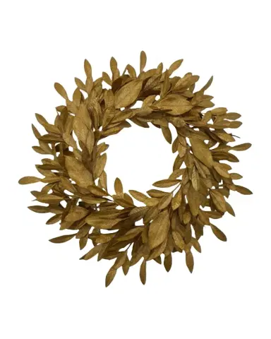 Winward Home Golden Eucalyptus and Magnolia Leaf Wreath, 36" | Thumbnail 1 Winward Home Golden Eucalyptus and Magnolia Leaf Wreath, 36" | Thumbnail 1