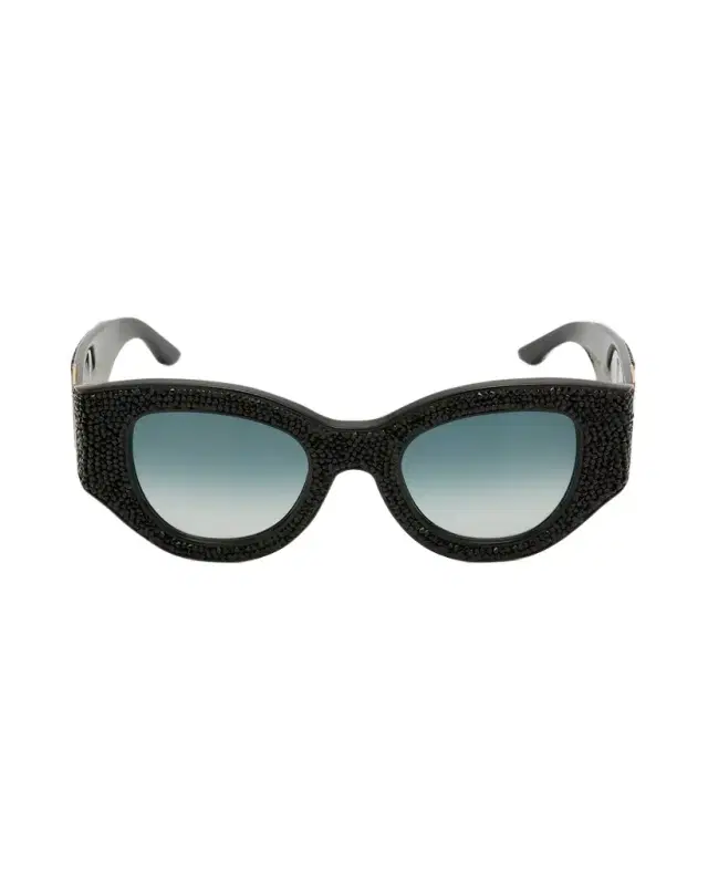 Lucky Goes to Vegas Crystals & Acetate Cat-Eye Sunglasses Lucky Goes to Vegas Crystals & Acetate Cat-Eye Sunglasses