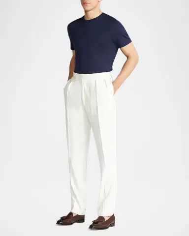 Ralph Lauren Purple Label Men's Short-Sleeve Crewneck T-Shirt | Thumbnail 2 Ralph Lauren Purple Label Men's Short-Sleeve Crewneck T-Shirt | Thumbnail 2