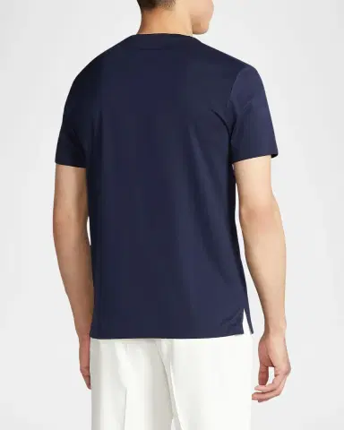 Ralph Lauren Purple Label Men's Short-Sleeve Crewneck T-Shirt | Thumbnail 3 Ralph Lauren Purple Label Men's Short-Sleeve Crewneck T-Shirt | Thumbnail 3