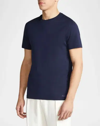 Ralph Lauren Purple Label Men's Short-Sleeve Crewneck T-Shirt | Thumbnail 6 Ralph Lauren Purple Label Men's Short-Sleeve Crewneck T-Shirt | Thumbnail 6