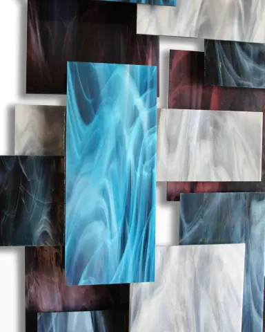 Karo Studios Glass and Metal Wall Sculpture | Thumbnail 4 Karo Studios Glass and Metal Wall Sculpture | Thumbnail 4