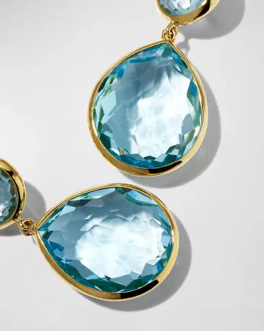 Ippolita Rock Candy Snowman Teardrop Earrings in 18K Gold | Thumbnail 2 Ippolita Rock Candy Snowman Teardrop Earrings in 18K Gold | Thumbnail 2